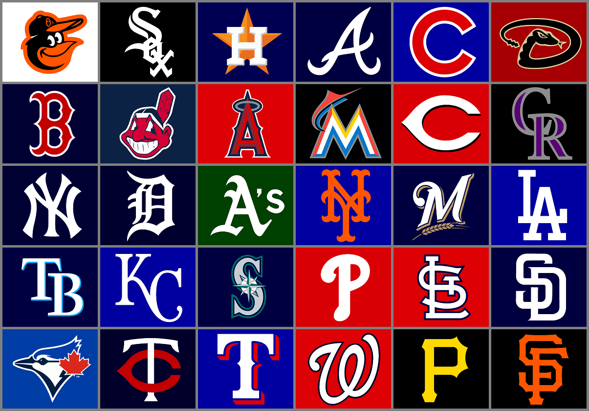 American Baseball Teams Png All Mlb Baseball Team Logos 1205 