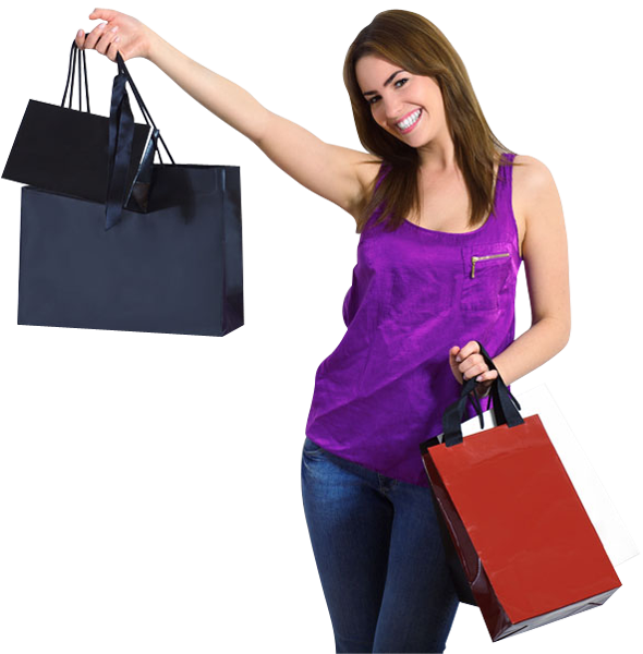 Girl With Shopping Bags PNG Transparent Girl With Shopping Bags.PNG