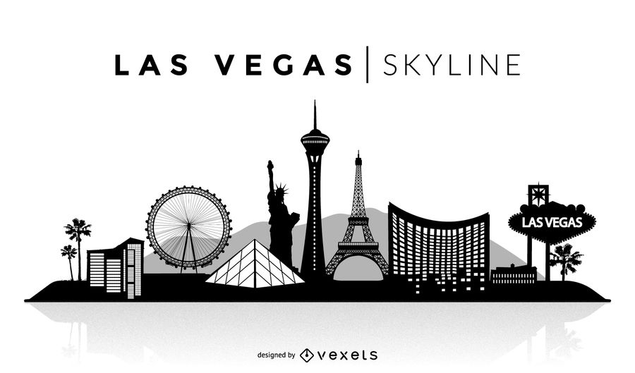 Las Vegas Skyline Vector PNG Transparent Las Vegas Skyline