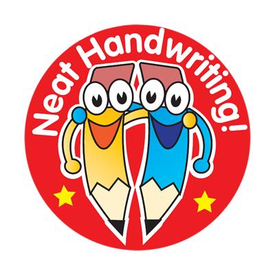 Pictures of neat handwriting award