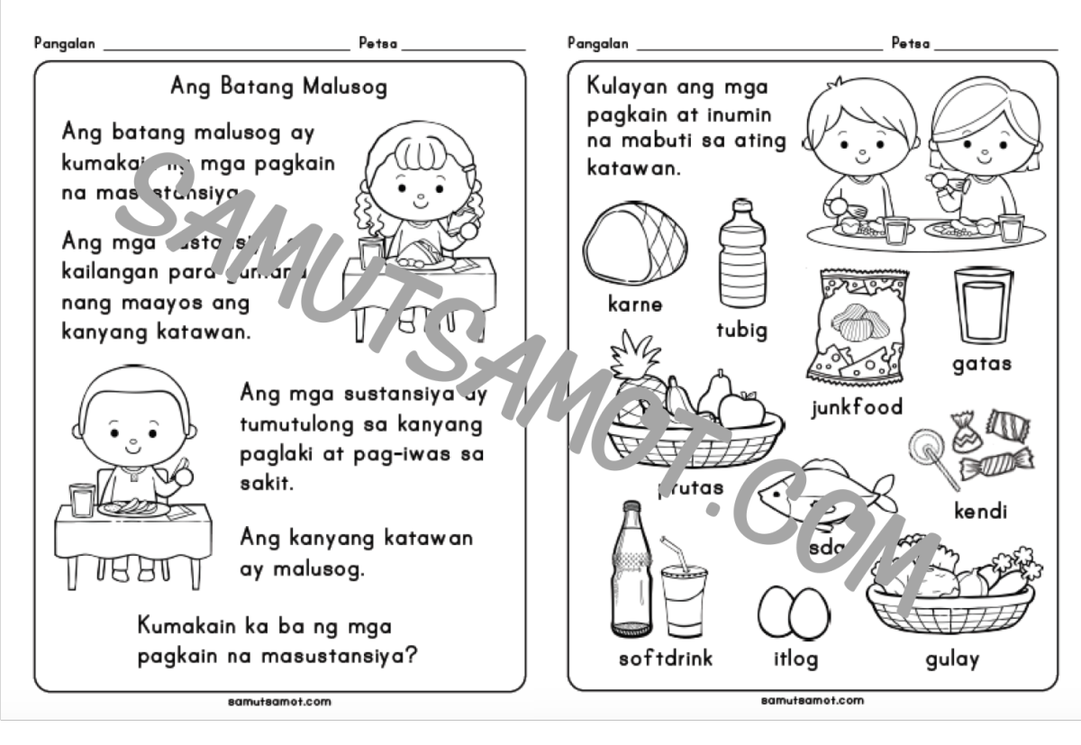 Parts Of The Body For Kids PNG Tagalog Transparent Parts Of The Body