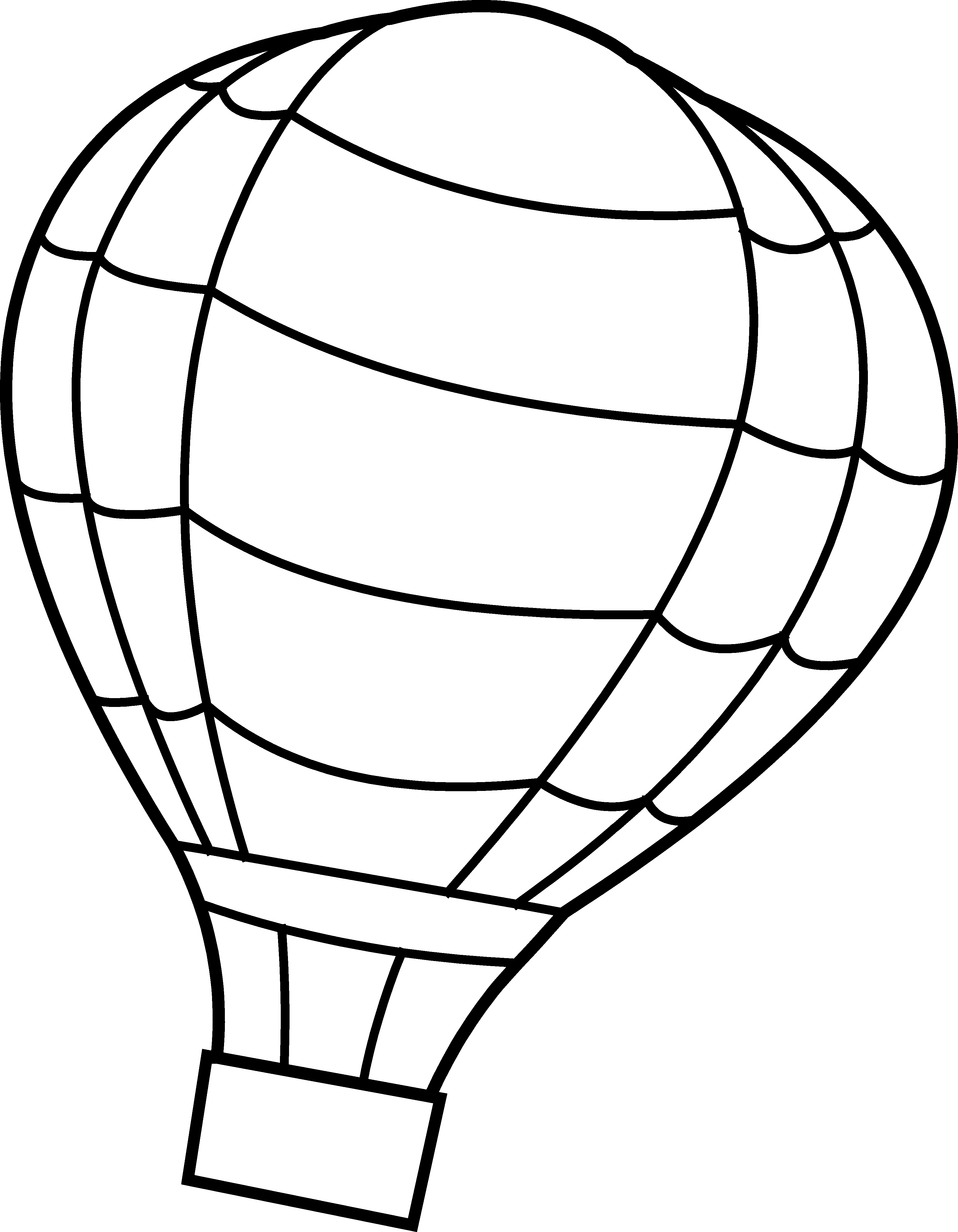 PNG Hot Air Balloon Black And White Transparent Hot Air Balloon Black