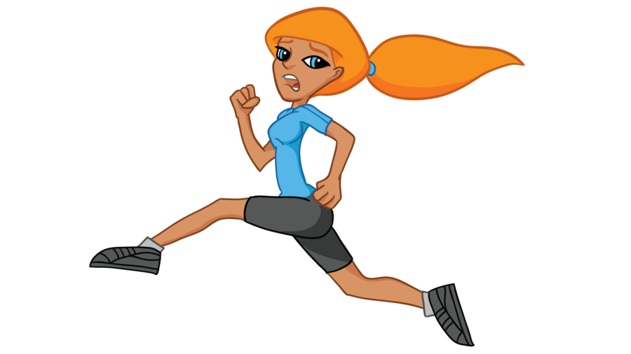 Scared Woman Running Screaming PNG Transparent Scared Woman Running