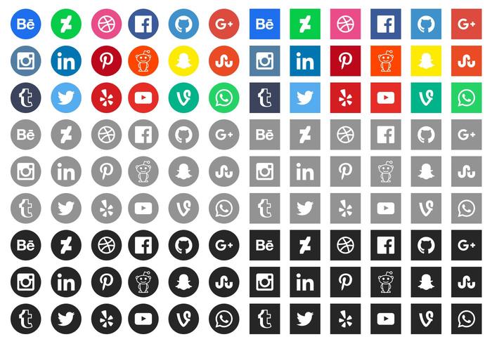 Social Media Icons PNG Transparent Social Media Icons.PNG Images. | PlusPNG