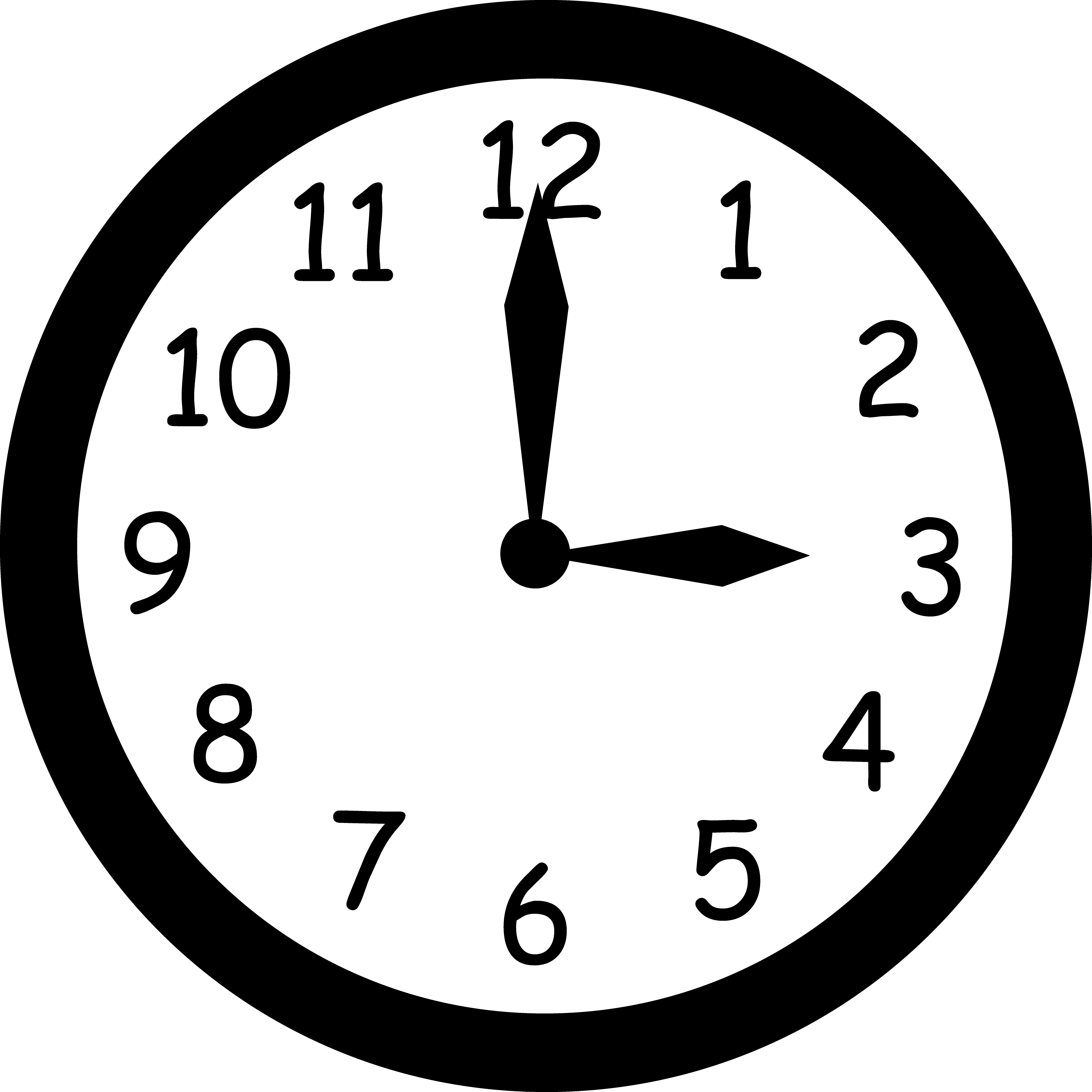 Wall Clock Png Black And White Transparent Wall Clock Black And White