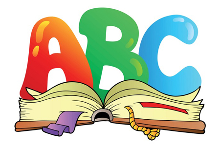 ABC alphabet vector material,