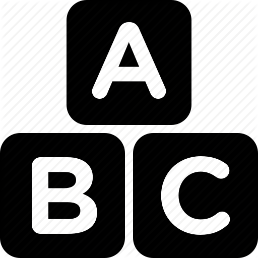 Abcs PNG Black And White - 157669