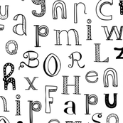 Collection of Abcs PNG Black And White. | PlusPNG