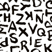 Abcs PNG Black And White - 157666