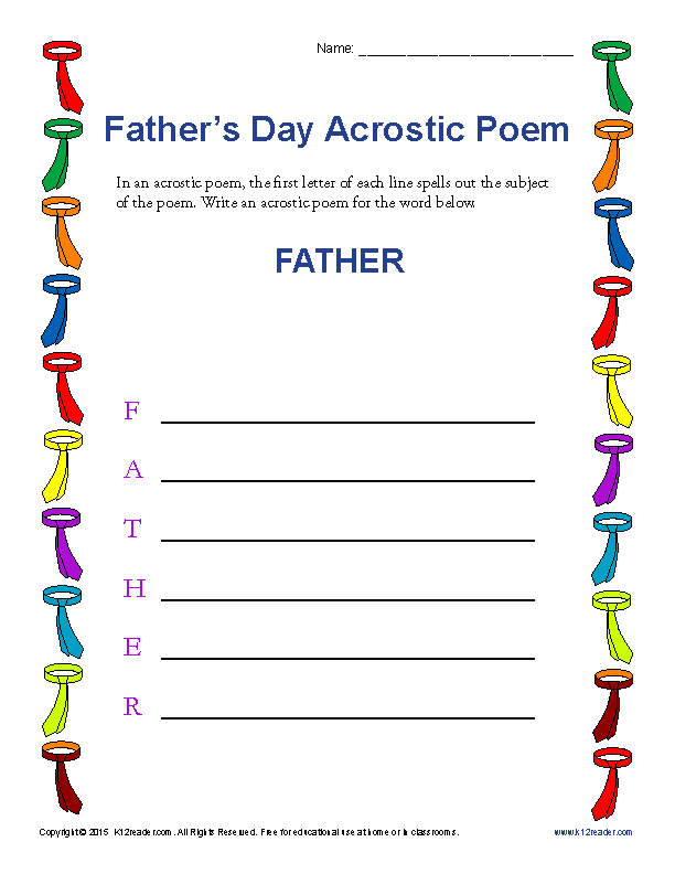 Acrostic Poem PNG - 166660