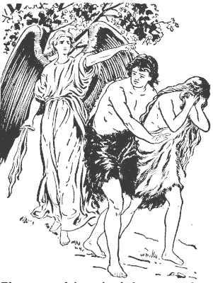Adam And Eve PNG Black And White - 132556
