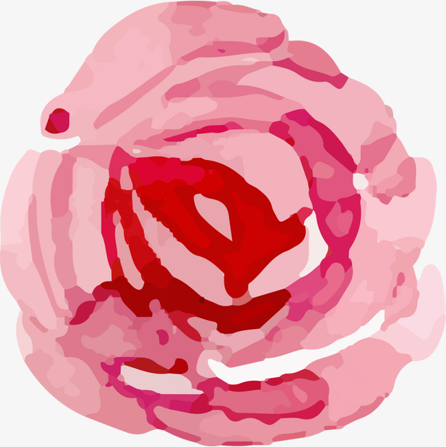 Red vector rose, Vector Flowe