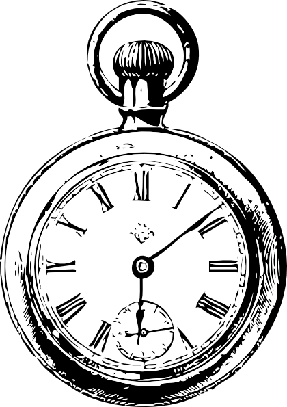 free pocket watch clipart - G