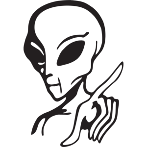 Alien head design SVG, DXF, E