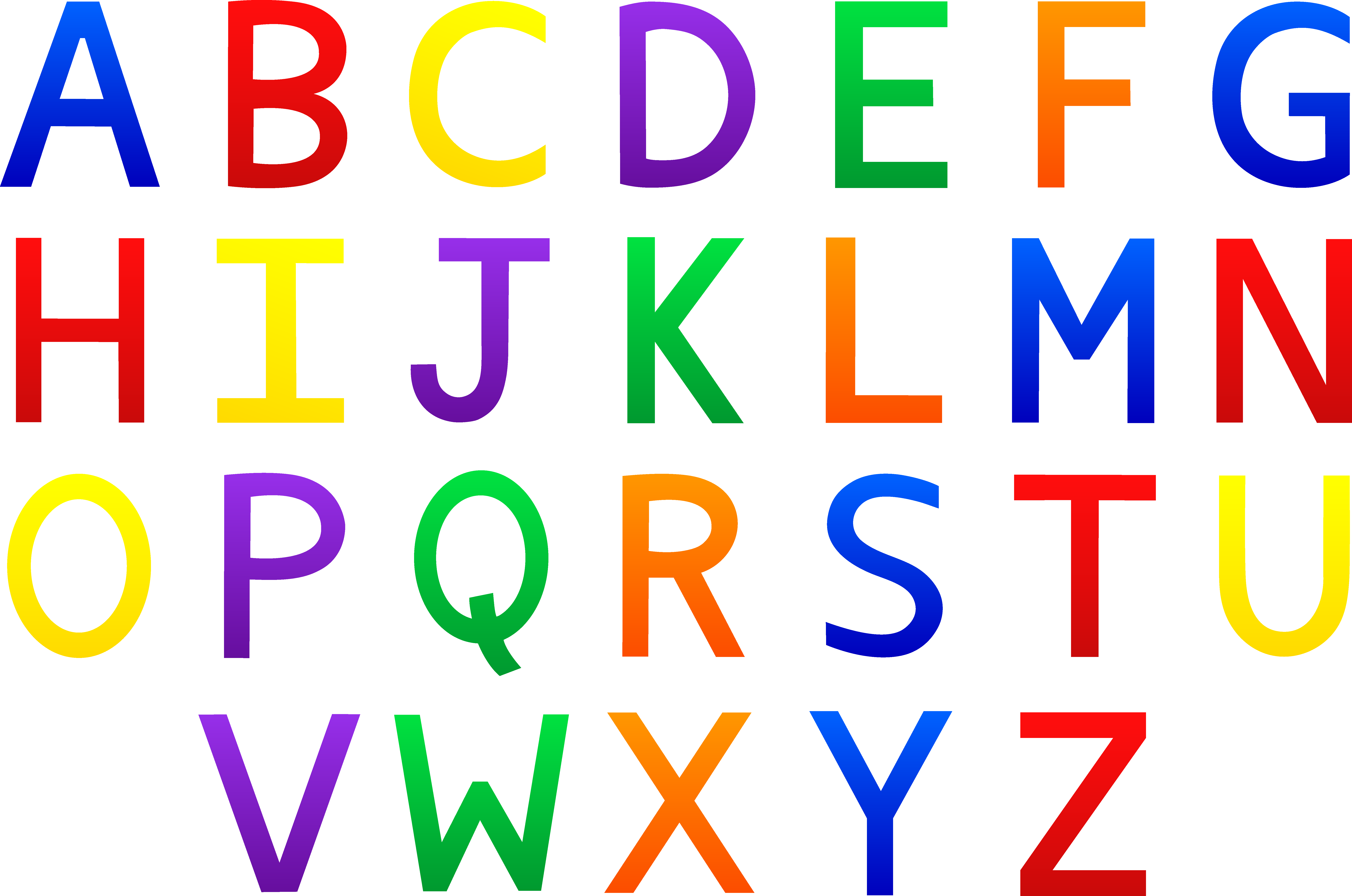 Alphabet clipart letters clip