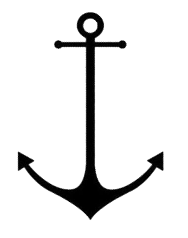 Simple Black Anchor Tattoo De