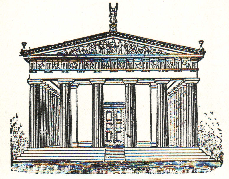 Roman Temple Columns PNG by E