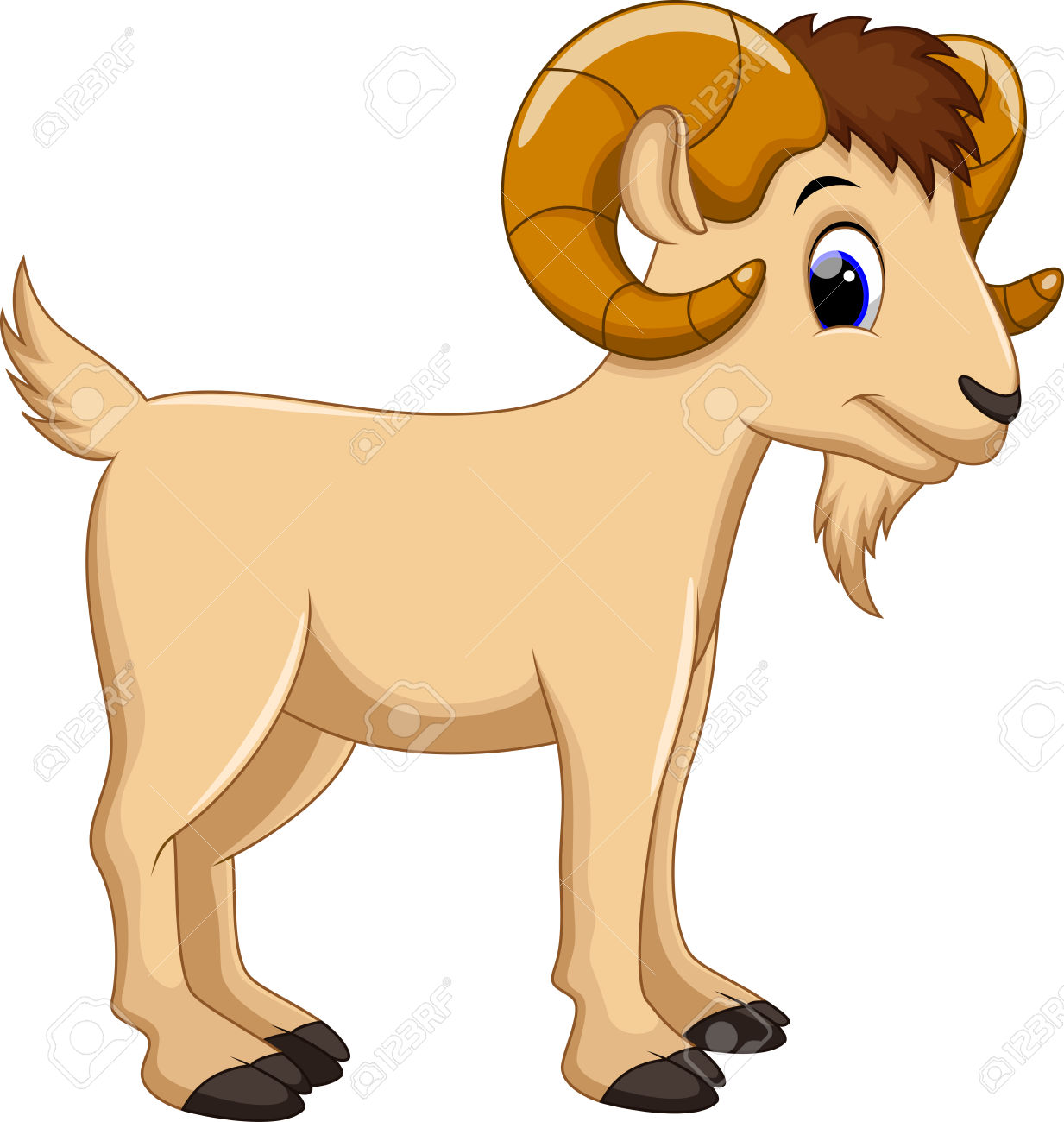 Goat Character Model sheet An