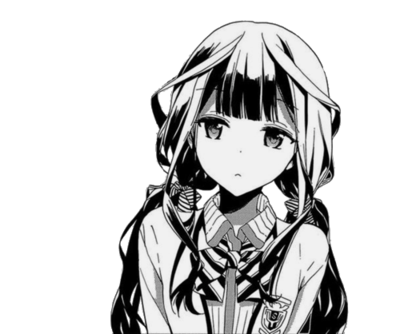 Anime PNG Black And White-Plu