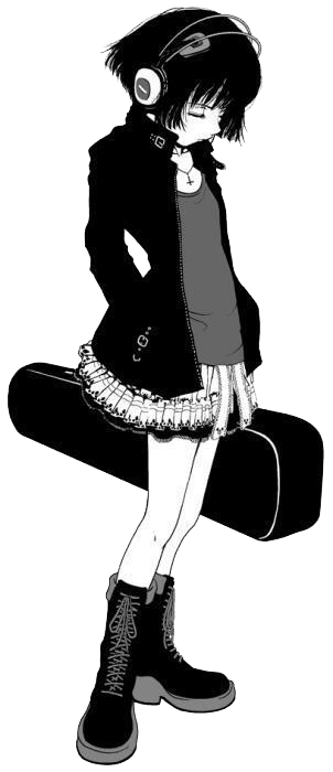 Anime PNG Black And White - 169267