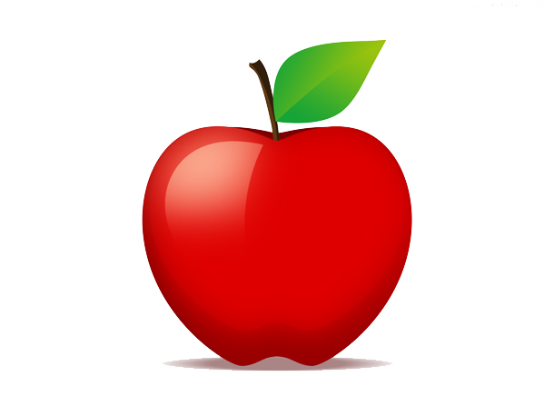 Polka Dot Apple Clip Art