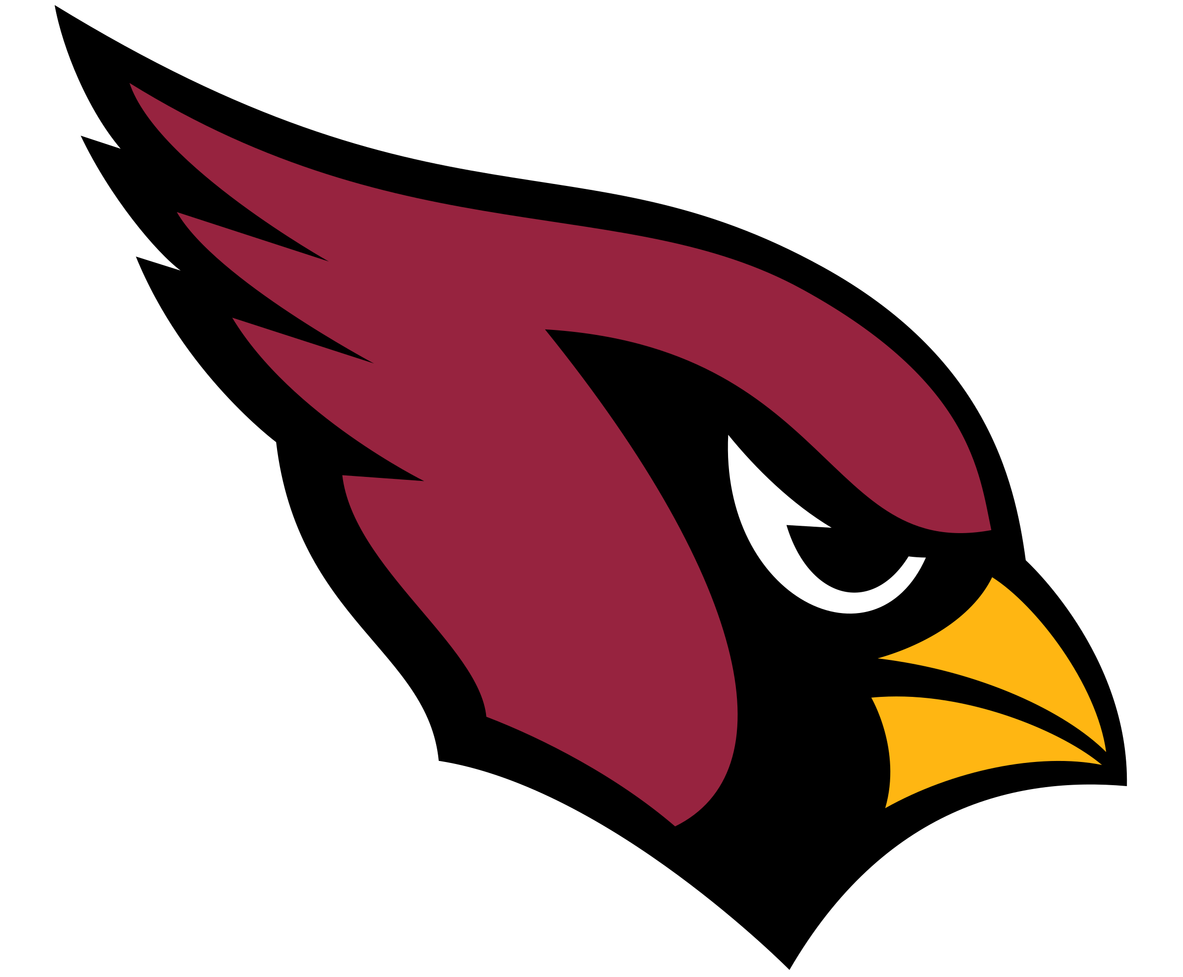 Arizona Cardinals logo black 