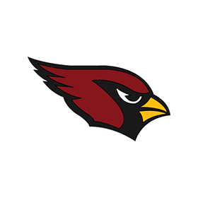 Arizona Cardinals logo on red