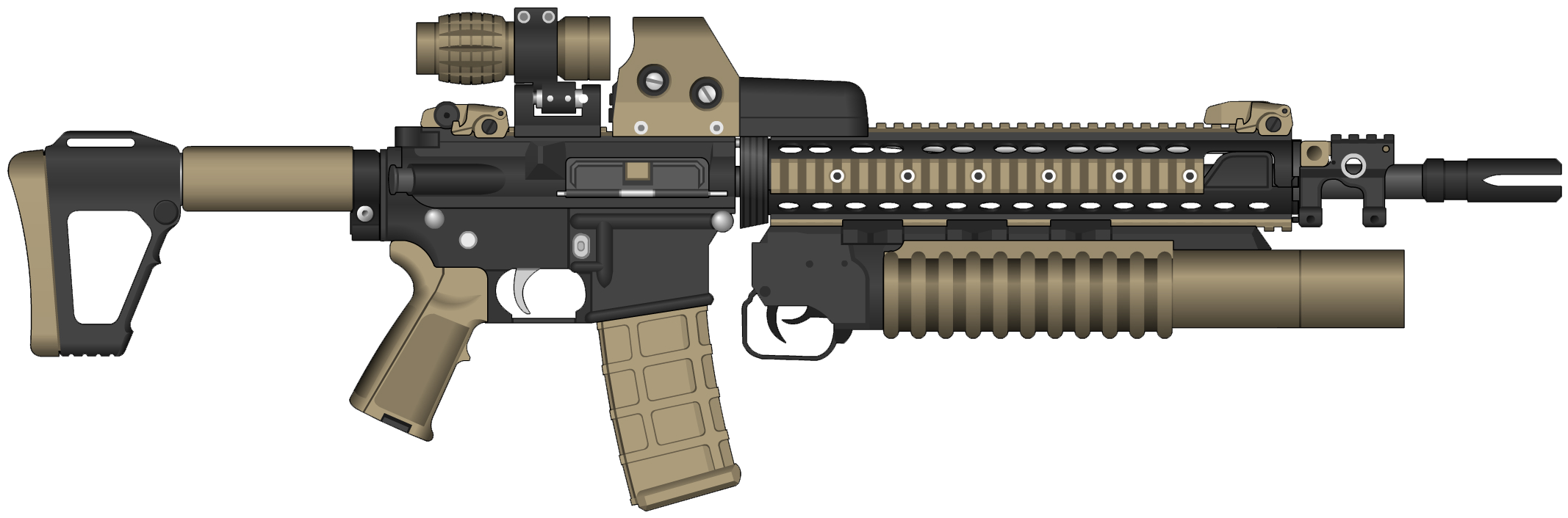 Assault Rifle HD PNG - 89539