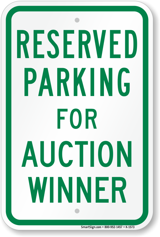 Auction Sign PNG - 167072