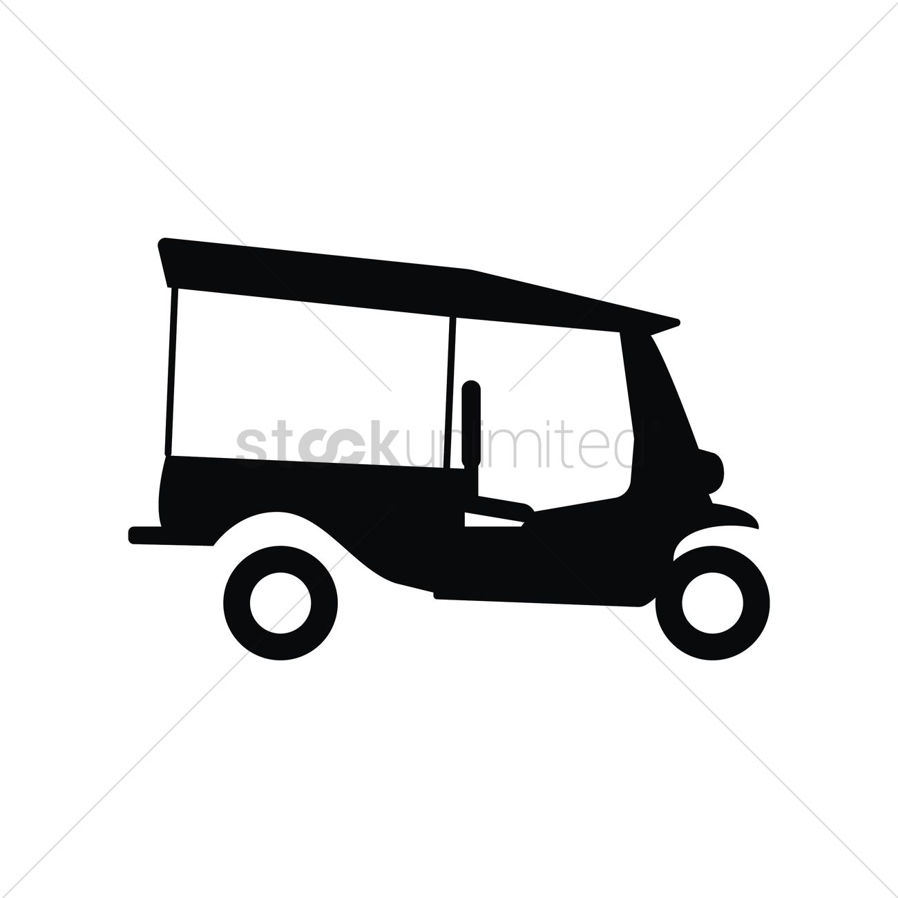 Auto Rickshaw PNG Black And White - 155447
