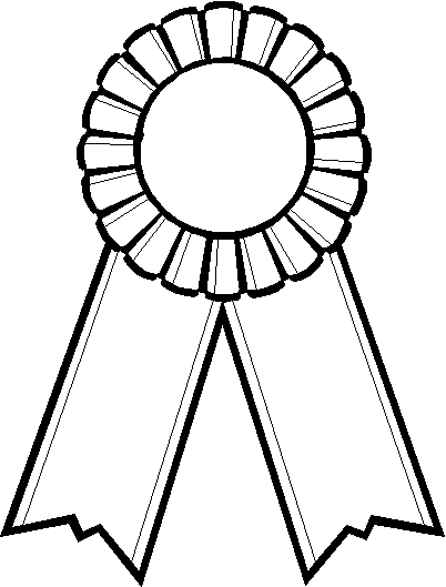 Award Ribbon PNG Black And White - 70436