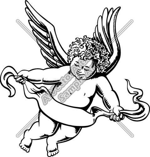 Baby Angel PNG Black And White - 169187