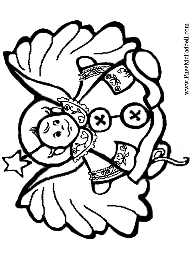 Baby Angel PNG Black And White - 169195
