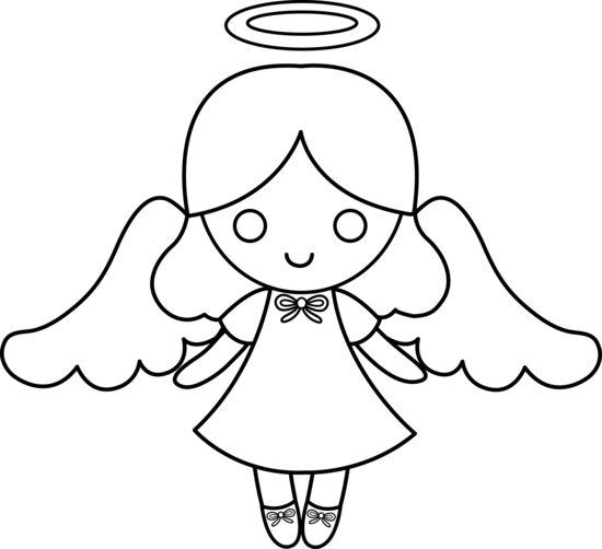 Baby Angel PNG Black And White - 169192