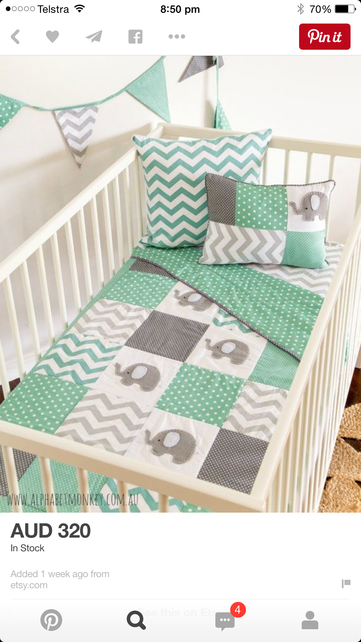 Baby Boy Crib PNG - 156233