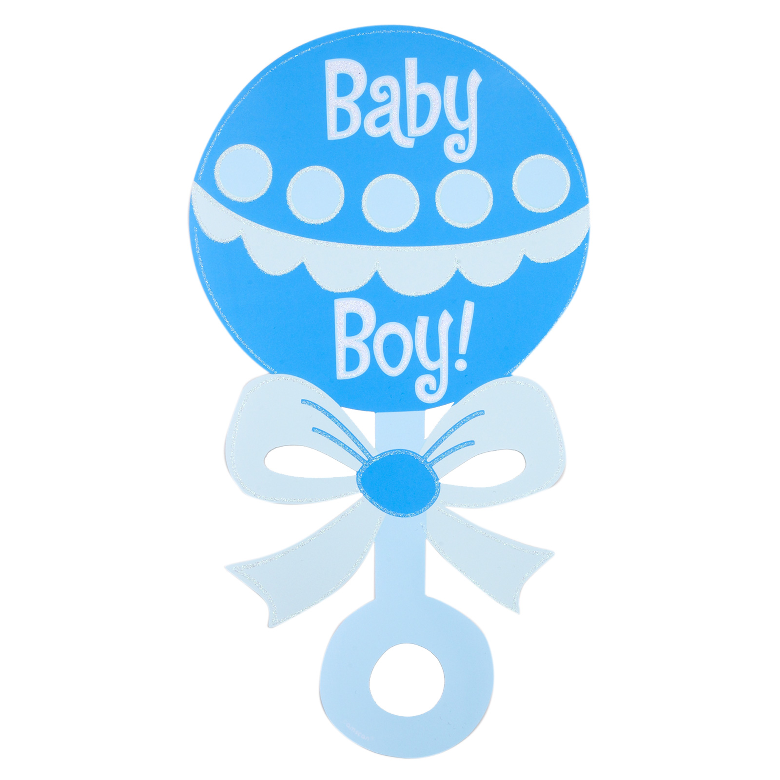 Baby boy rattle clipart