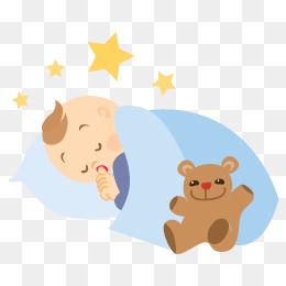 boy sleeping on the bed png c
