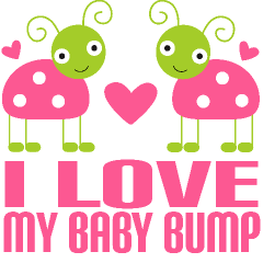 Baby Bump Purple Clipart #1