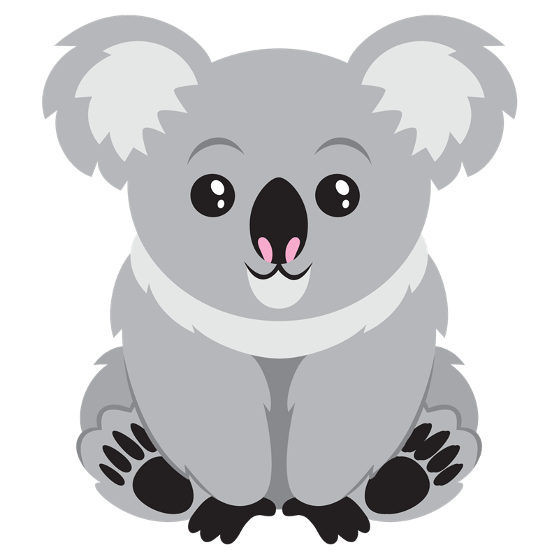 Baby koala clipart