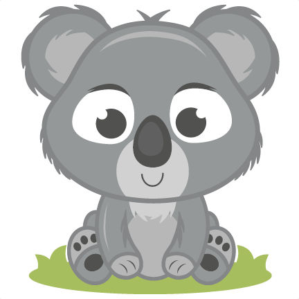 Baby koala stickers, cute koa