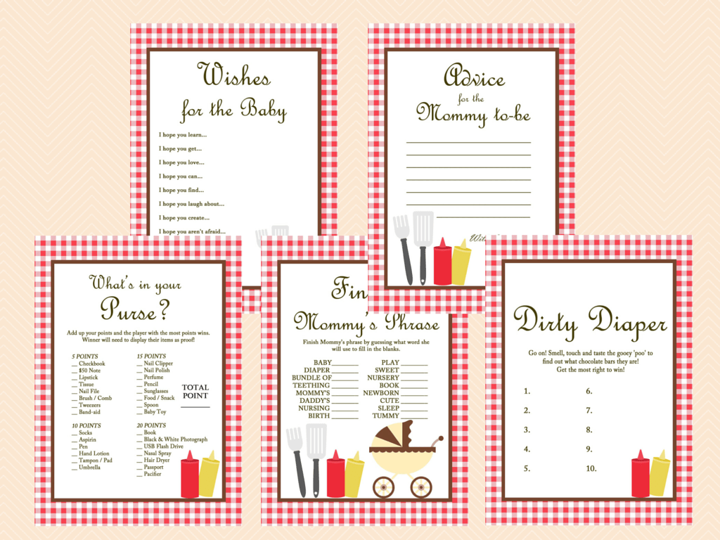 Baby Shower Bbq PNG - 159293