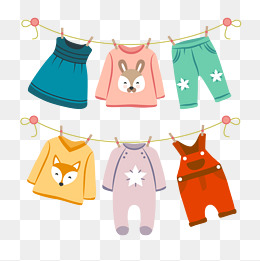 Vector baby clothes, HD, Vect