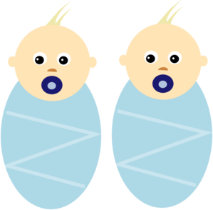2 Baby Bibs for Twins - boys 