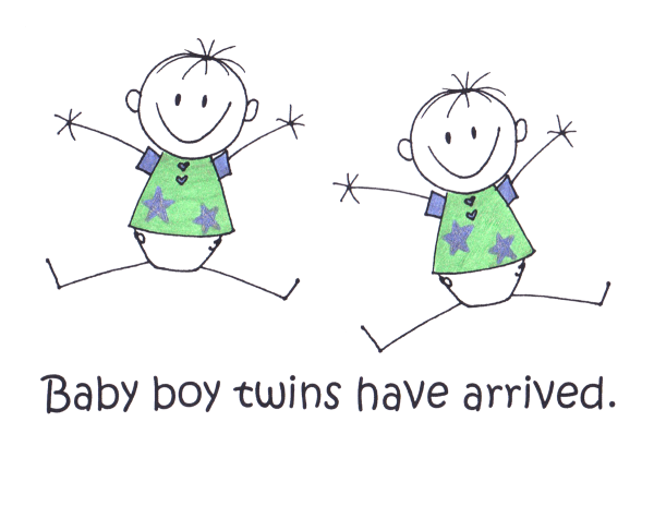 Baby Twins Boys PNG - 157775