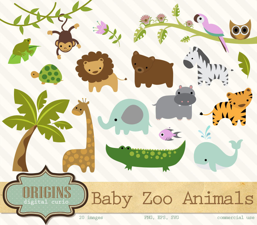 Baby Zoo Animals PNG - 167211