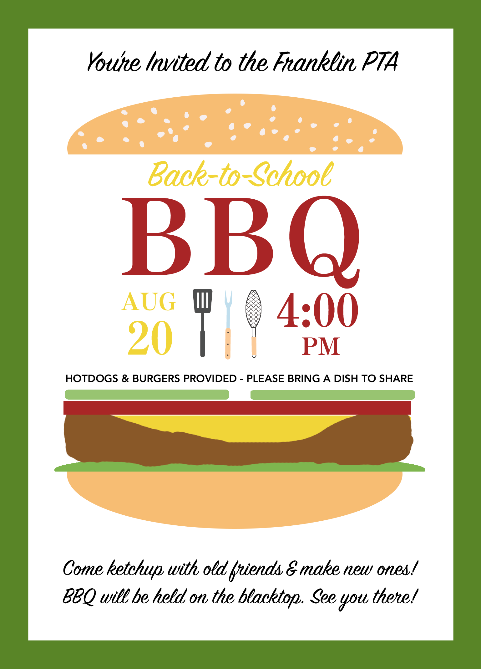 Back To School Bbq PNG - 155360