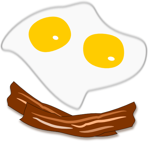 Bacon And Eggs PNG - 135836