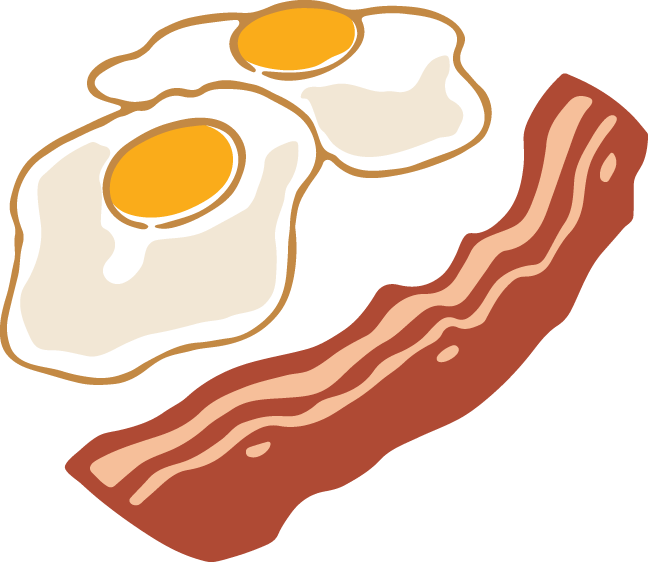 Bacon And Eggs PNG - 135841