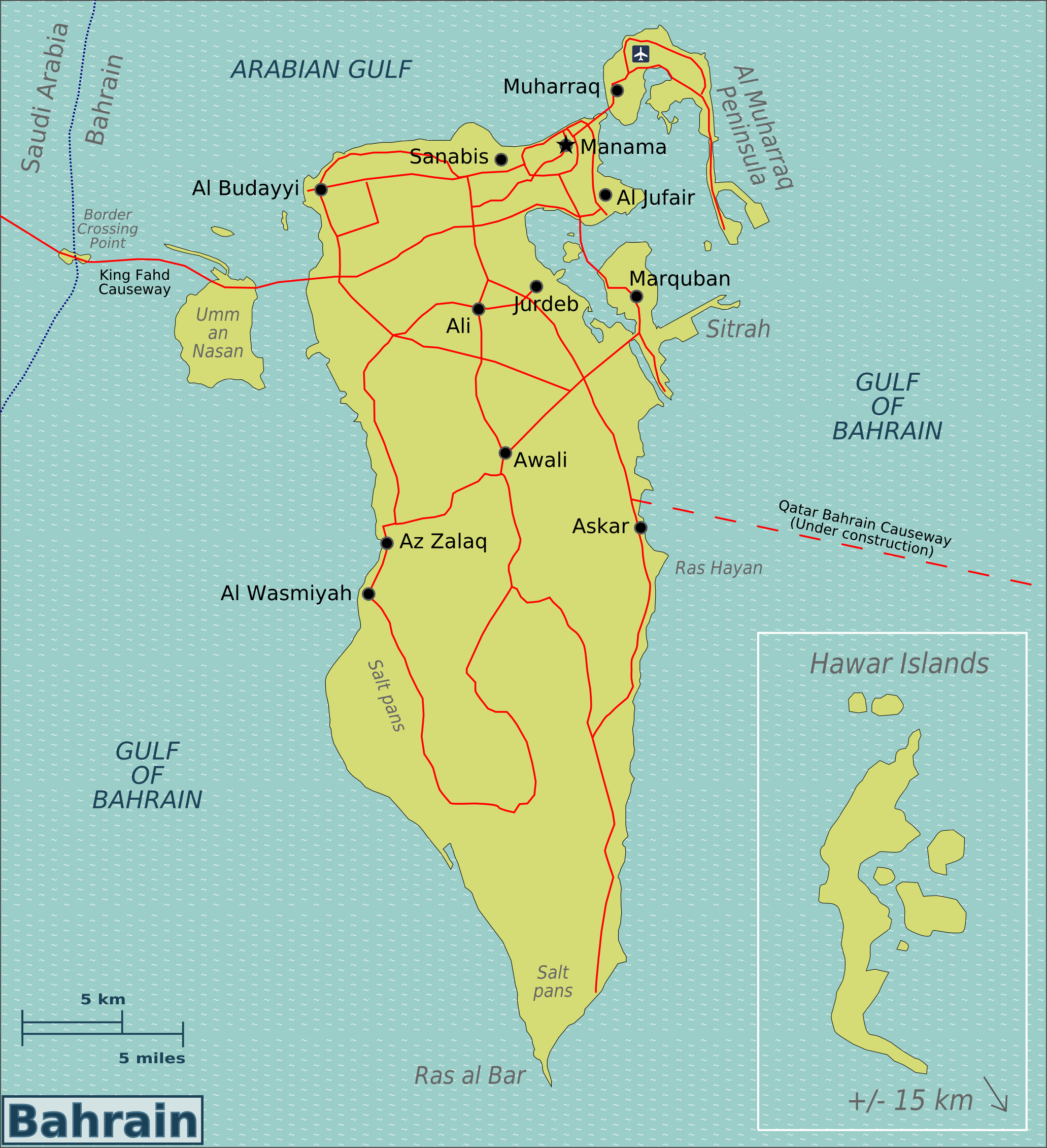 Bahrain Map PNG - 159337