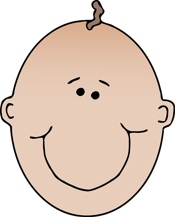 baby head bald infant sucklin